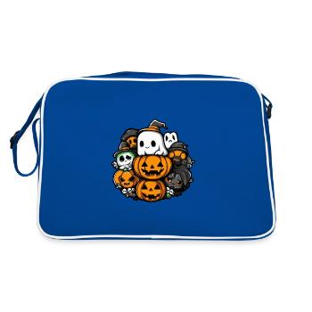 Figurines de fête d’Halloween Bébé - Sac Retro - bleu/blanc - Dos
