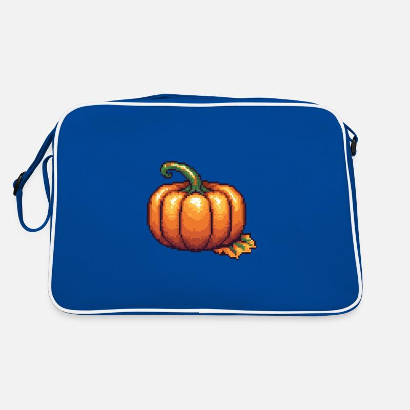 Pumpkin Pixel Icon Retro Bag