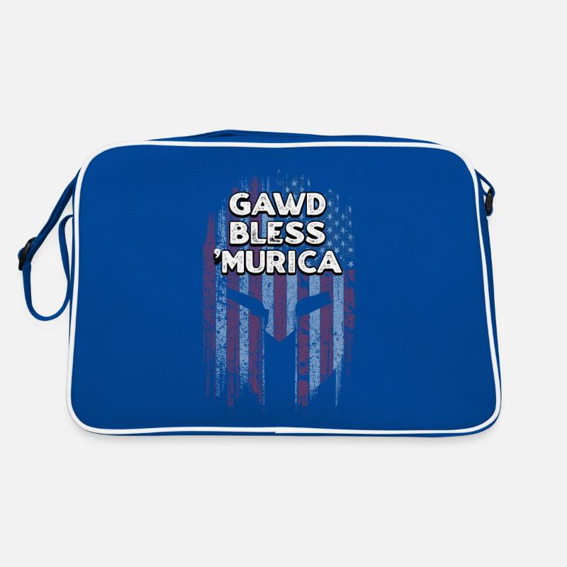 Gawd Bless Murica 4. Juli Memes Vierter von Retro Tasche