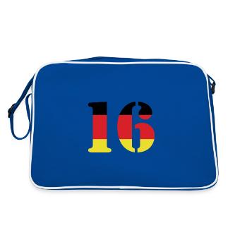 16 Numéro Jersey Allemagne - Sac Retro - bleu/blanc - Dos