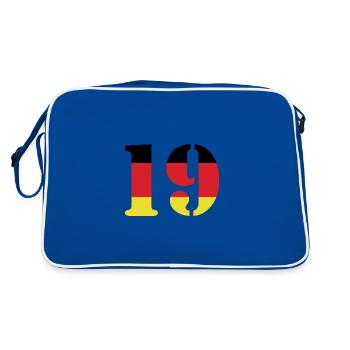 19 Numéro Jersey Allemagne - Sac Retro - bleu/blanc - Dos