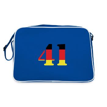 41 Numéro Jersey Allemagne - Sac Retro - bleu/blanc - Dos