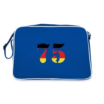 75 Numéro Jersey Allemagne - Sac Retro - bleu/blanc - Dos