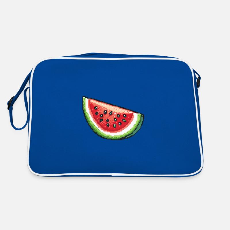 Wassermelone Pixel Symbol Retro Tasche