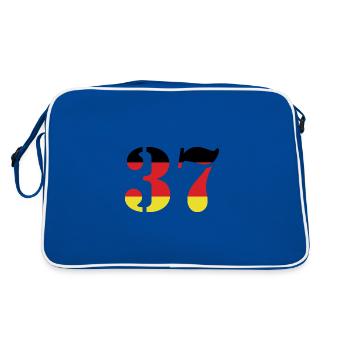37 Numéro Jersey Allemagne - Sac Retro - bleu/blanc - Dos