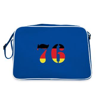 76 Numéro Jersey Allemagne - Sac Retro - bleu/blanc - Dos