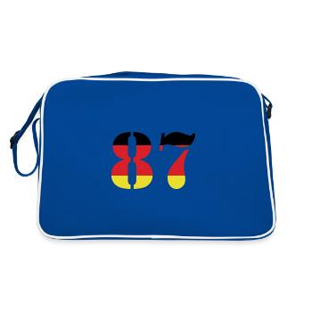 87 Numéro Jersey Allemagne - Sac Retro - bleu/blanc - Dos