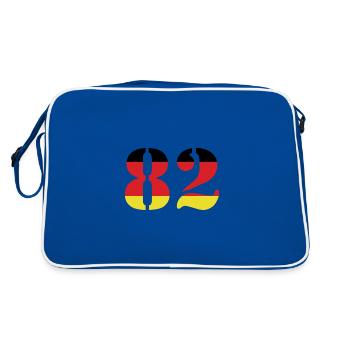 82 Numéro Jersey Allemagne - Sac Retro - bleu/blanc - Dos