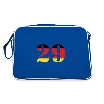 29 Numéro Jersey Allemagne - Sac Retro - bleu/blanc - Dos