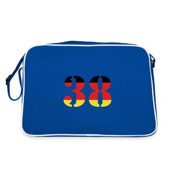 38 Numéro Jersey Allemagne - Sac Retro - bleu/blanc - Dos