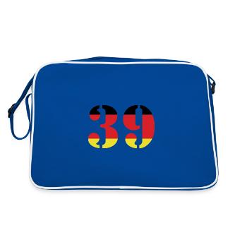 39 Numéro Jersey Allemagne - Sac Retro - bleu/blanc - Dos