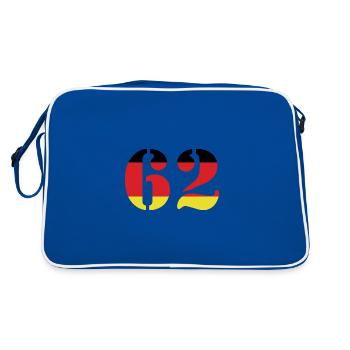 62 Numéro Jersey Allemagne - Sac Retro - bleu/blanc - Dos