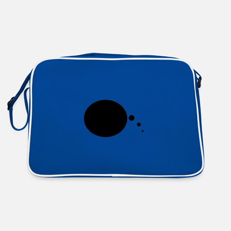 Sprechblase - Retro Tasche - Blau/Weiß