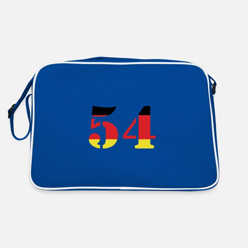 54 Number Jersey Germany - Retro Bag - blue/white