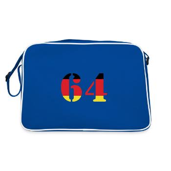 64 Numéro Jersey Allemagne - Sac Retro - bleu/blanc - Dos