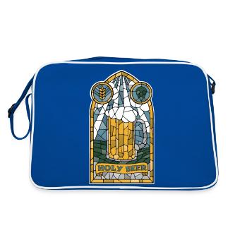 Holy Beer - Retro Bag - blue/white - Back