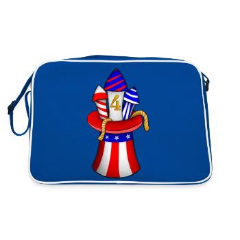 American Fireworks - Retro Bag - blue/white - Back