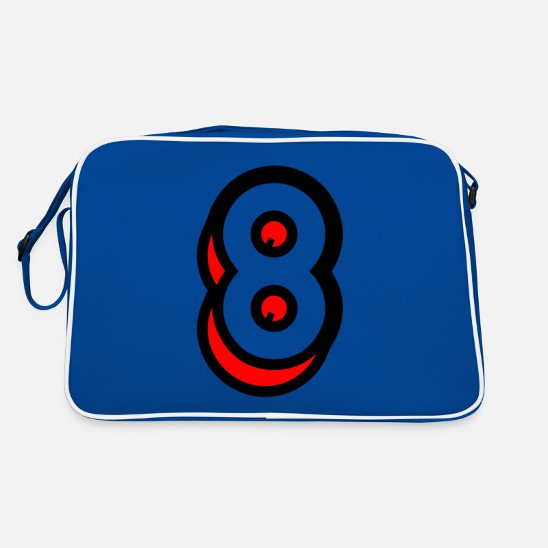 8 YEARS. 8TH ANNIVERSARY. BIRTHDAY 8 YEARS. 8 Retro Bag