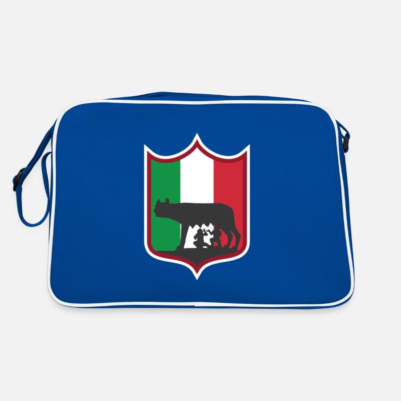 Rom - Retro Tasche - Blau/Weiß