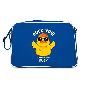 Sarcasme et canard - Sac Retro - bleu/blanc - Dos