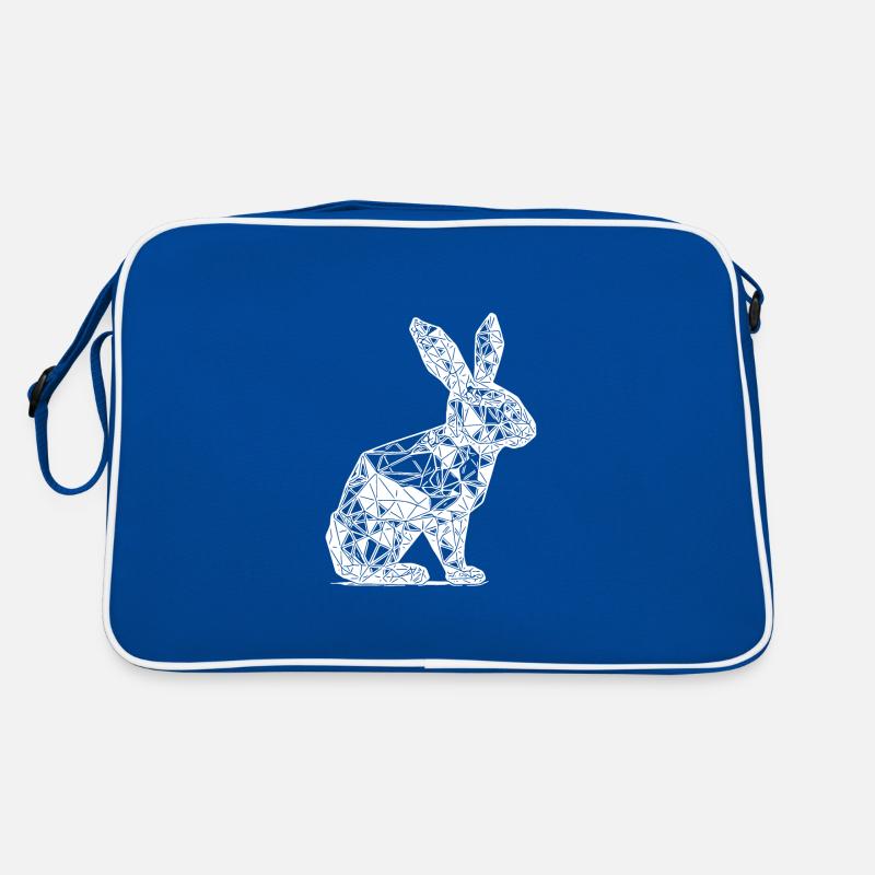 Geometric Lines Rabbit Rabbit Head Retro Bag