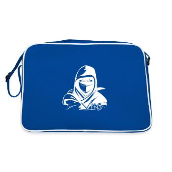 Weight Training Leisure Style Ninja Athlete Warrior - Retro Bag - blue/white - Back