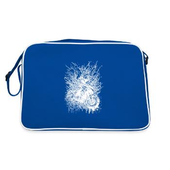 Moto Splash Rider Style Conduite tout-terrain - Sac Retro - bleu/blanc - Dos