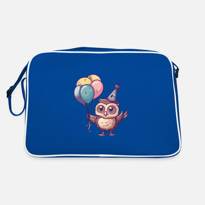 Eule Geburtstag Baby Retro Tasche