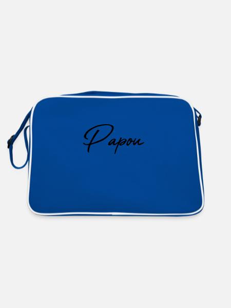 PAPUAN. DAD. FATHER'S DAY. HAPPY FATHER'S DAY - Retro Bag - blue/white - Back