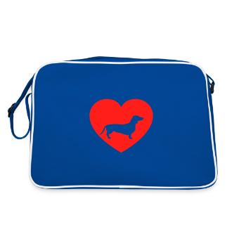 le cœur de la 1ère fois - Sac Retro - bleu/blanc - Dos