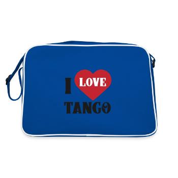 J'aime le tango - Sac Retro - bleu/blanc - Dos