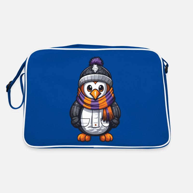Pinguin Comic Winter Retro Tasche