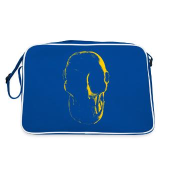 skulldesigner_RODRIGOdelTaxco - Sac Retro - bleu/blanc - Dos