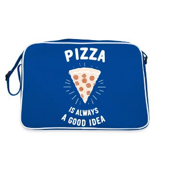La pizza est toujours une bonne idée - Sac Retro - bleu/blanc - Dos