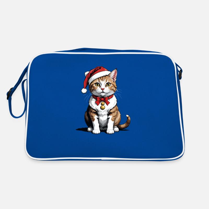Chat de Noël Père Noël Chat Chat Chat Cadeau Sac Retro