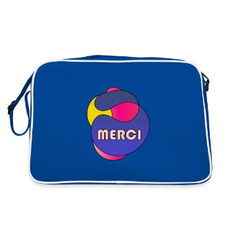 MERCI. MAÎTRESSE. MAÎTRE. MERCI MAÎTRESSE - Sac Retro - bleu/blanc - Dos
