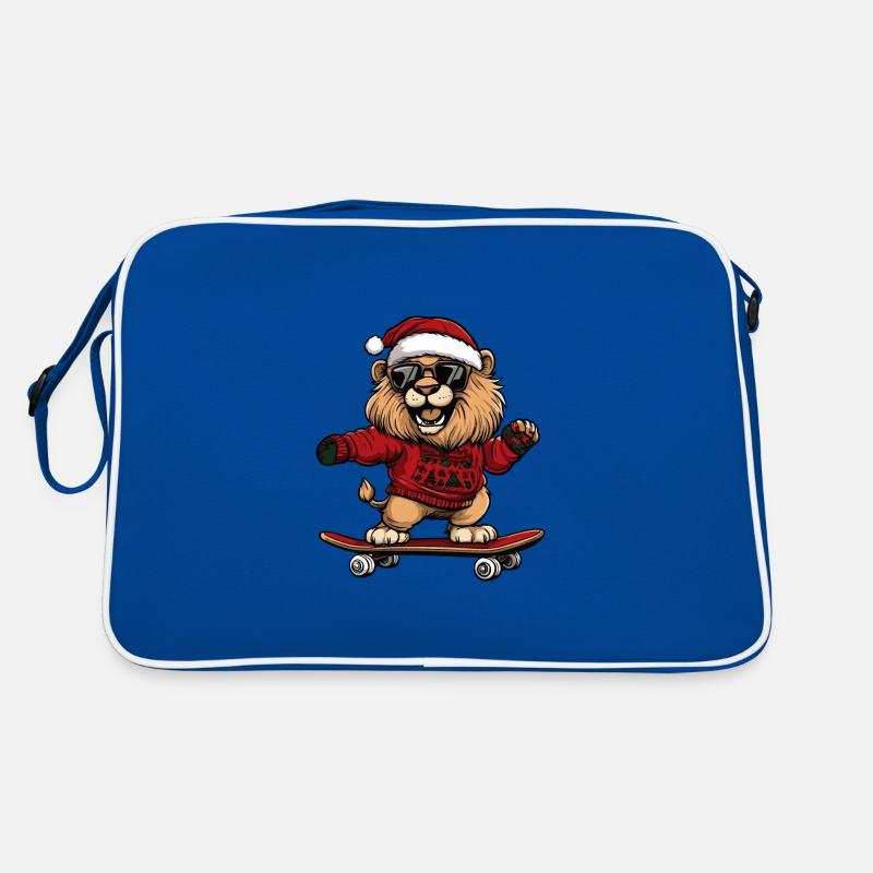 Lion Noël Drôle Sac Retro
