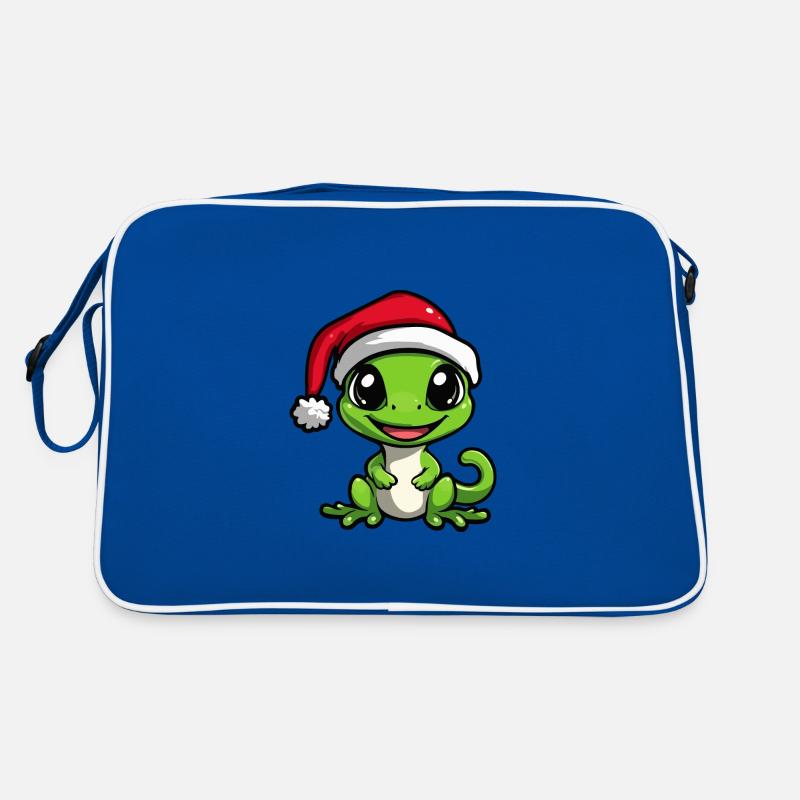Echse Weihnachten Niedlich Retro Tasche