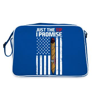 Just The Tip Cigar Smoker - Passionszigarre - Retro Tasche - Blau/Weiß - Hinten