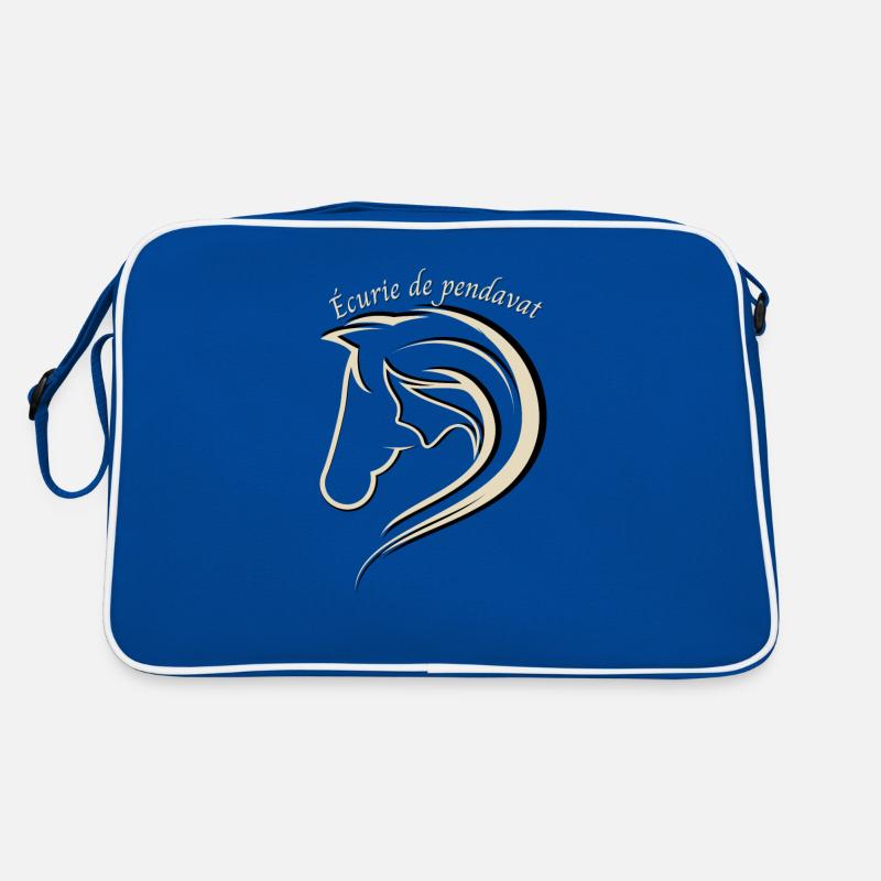 Pendavat Stall - Retro Tasche - Blau/Weiß