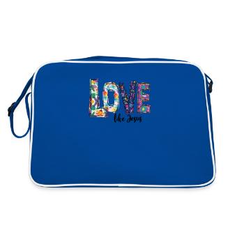 L'amour comme Jésus - Sac Retro - bleu/blanc - Dos