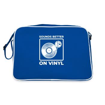 Sonne mieux sur Vinyl - Sac Retro - bleu/blanc - Dos
