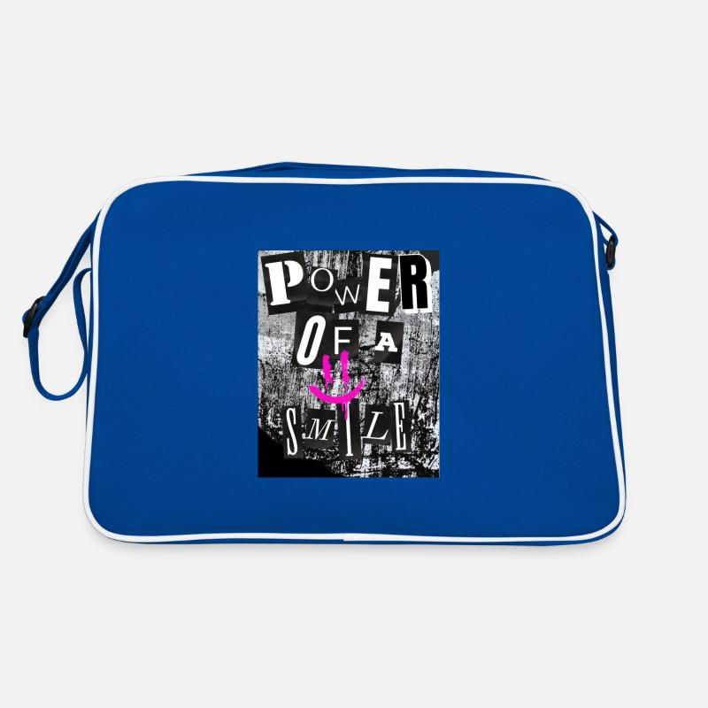 Die Kraft eines Lächelns Retro Tasche