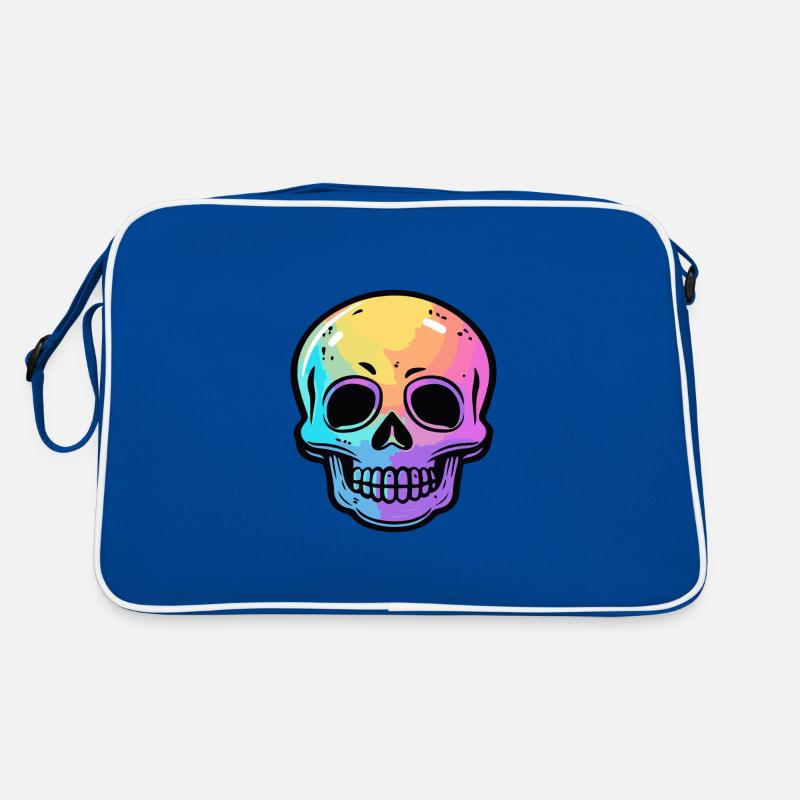 Crâne Halloween Squelette coloré Sac Retro