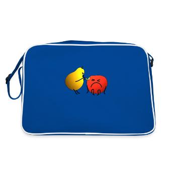 Apple et poire - Sac Retro - bleu/blanc - Dos