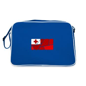 Tonga - Sac Retro - bleu/blanc - Dos