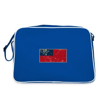 Samoa - Sac Retro - bleu/blanc - Dos