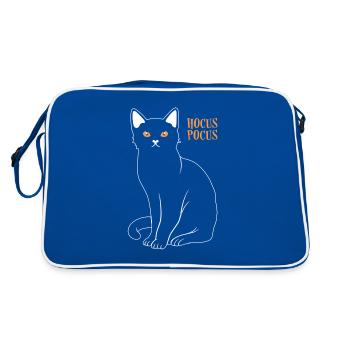 Skull Horror Halloween Cadeau - Sac Retro - bleu/blanc - Dos