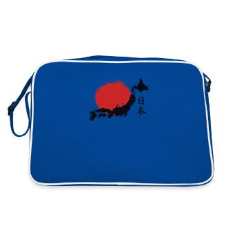 Japon - Sac Retro - bleu/blanc - Dos
