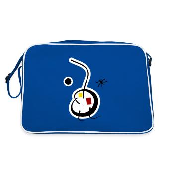 Résumé - Sac Retro - bleu/blanc - Dos